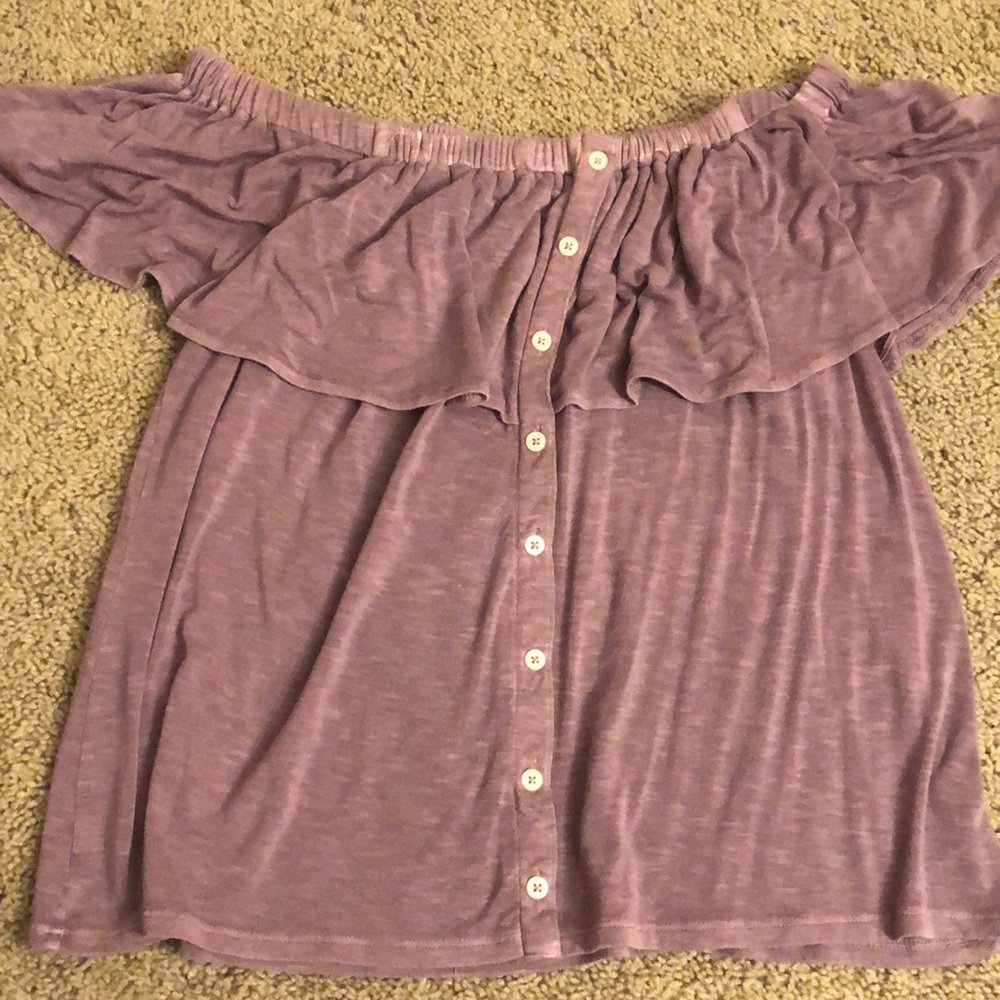 american eagle off the shoulder top